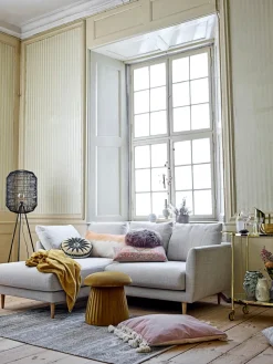 New Bloomingville Pouf en velours Roberta