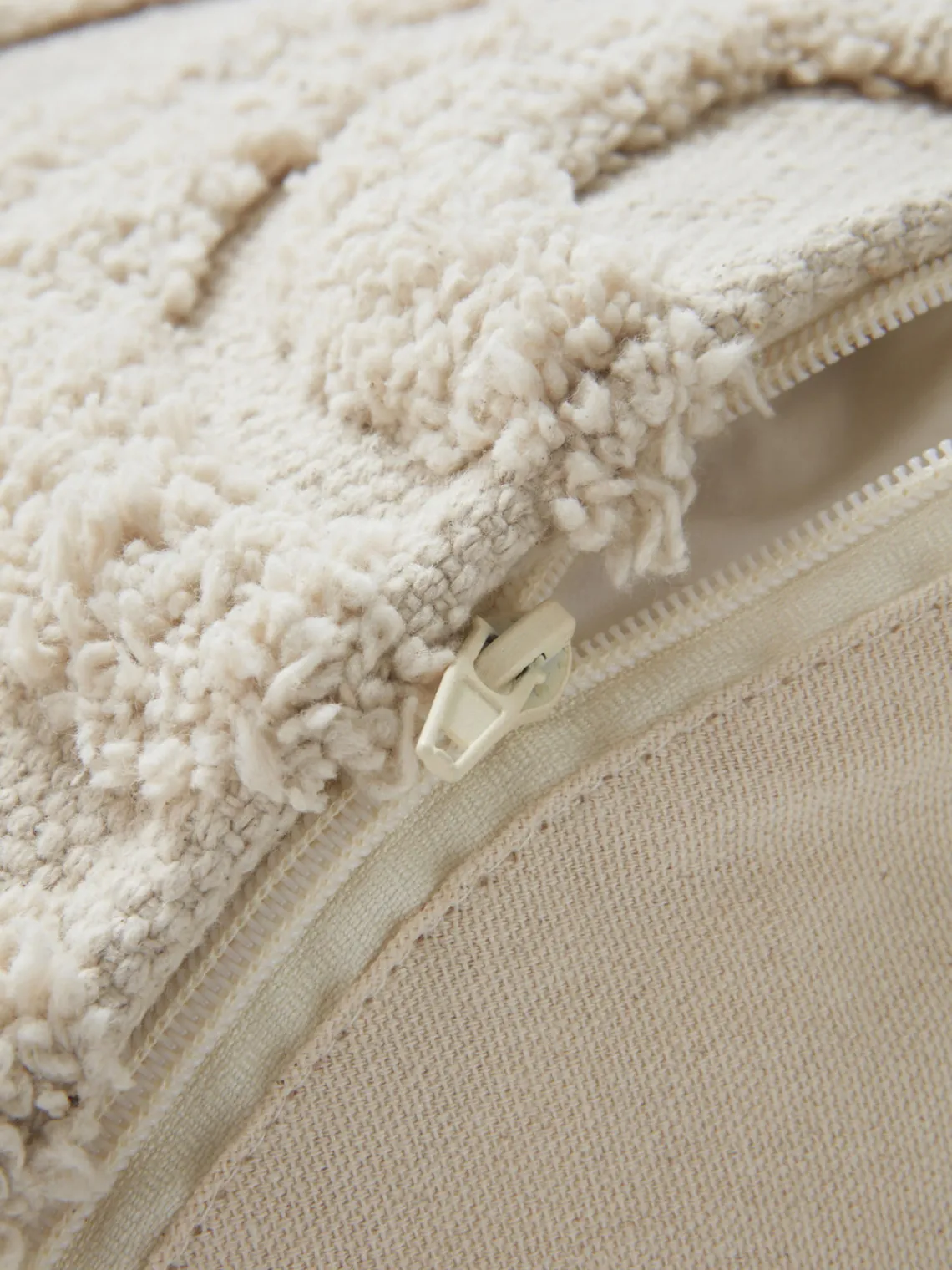 Online Jotex Pouf pour enfant en coton Sunita Tissu beige clair