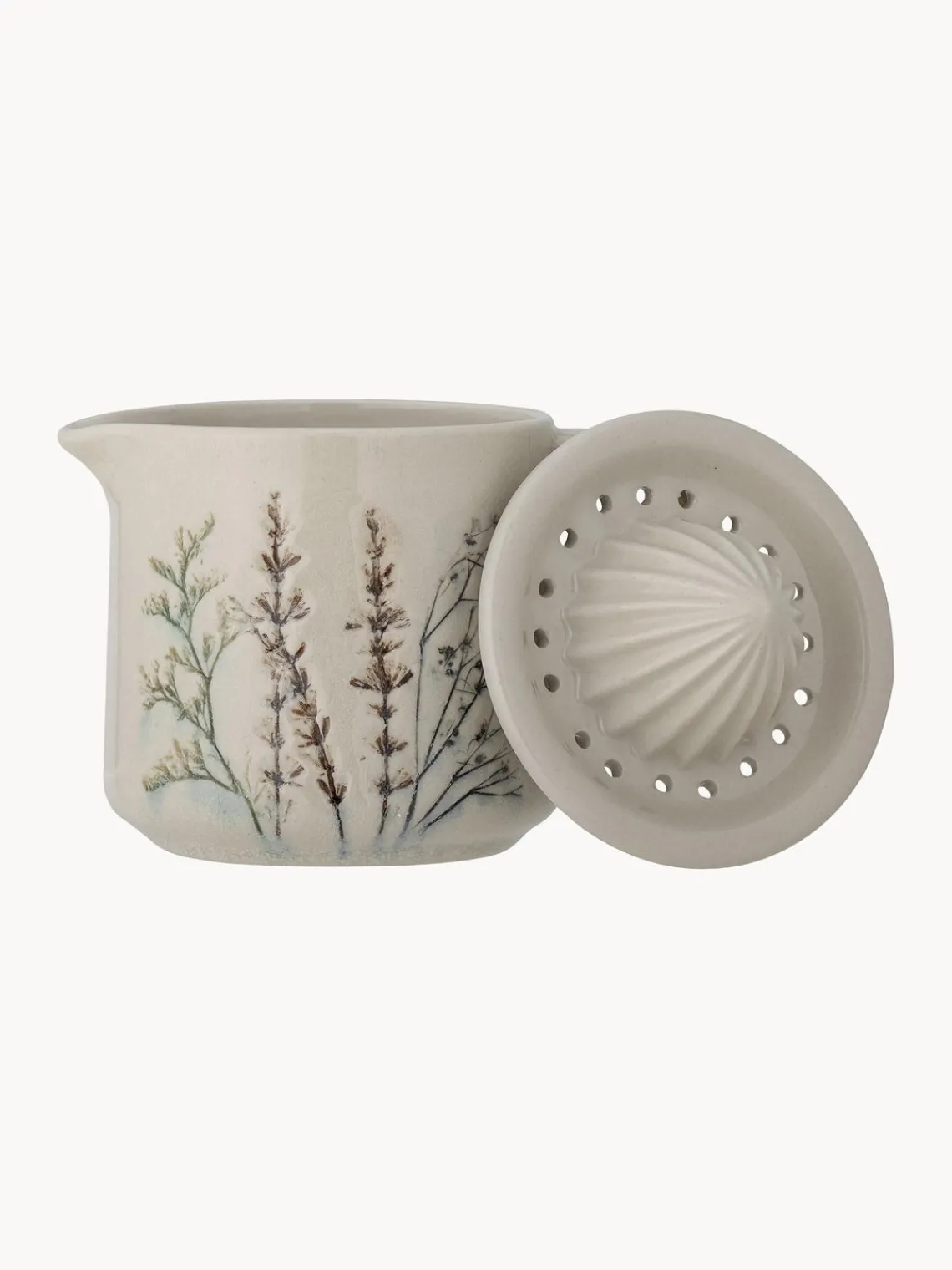 Discount Bloomingville Presse-agrumes artisanal avec motif botanique Bea