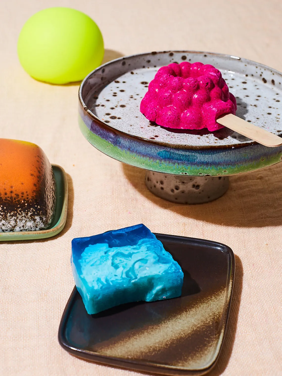 Sale HKLIVING Présentoir à gâteau artisanal 70's