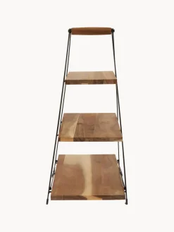 Sale ladelle Présentoir à gâteau en bois de manguier Serve