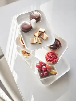 Discount Yamazaki Présentoir à gâteau en métal Tower Blanc