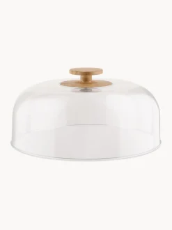 Clearance ALESSI Présentoir à gâteau en porcelaine ave couvercle Mattina Rouge, blanc, transparent