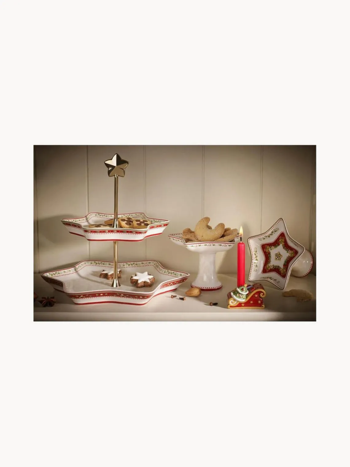 Hot Villeroy & Boch Présentoir à gâteaux Winter Bakeryl
