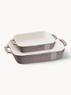 New Staub Ramequins Ceramic, 2 élém. Blanc cassé, taupe