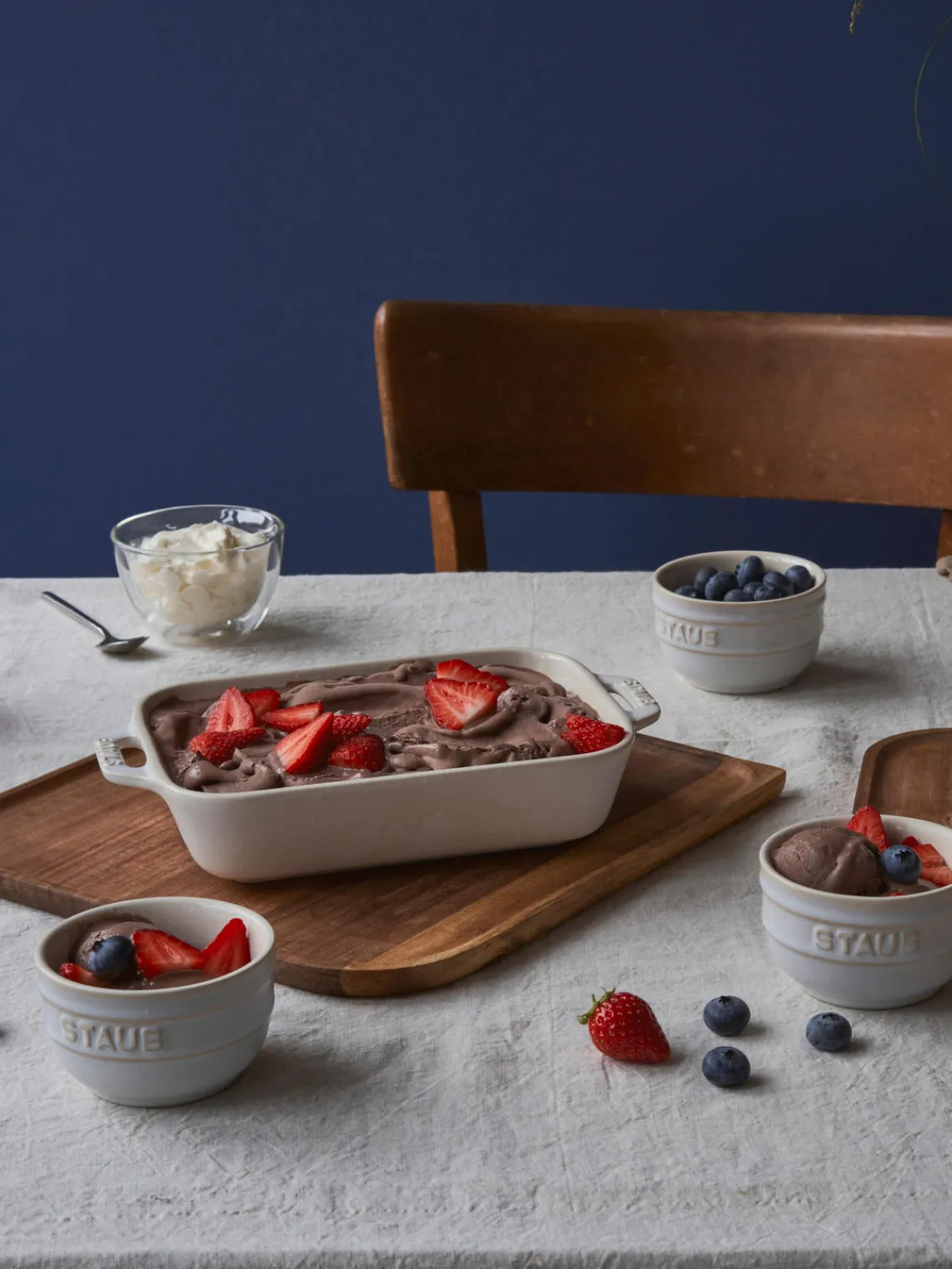 Outlet Staub Ramequins Ceramic, 3 élém. Blanc cassé, blanc