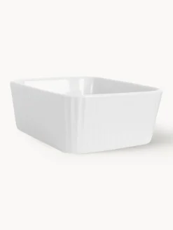 Hot Sagaform Ramequins en faïence avec surface striée Flora, 2 pièces Blanc