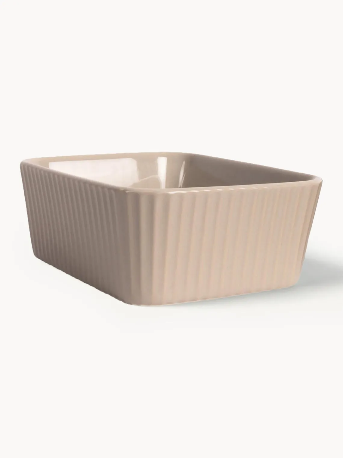 Sale Sagaform Ramequins en faïence avec surface striée Flora, 2 pièces Beige clair