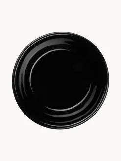 Outlet ASA Selection Ramequins ronds en porcelaine Miniu, 4 pièces Noir chiné mat, noir haute brillance