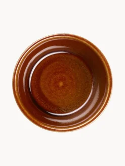 Sale ASA Selection Ramequins ronds en porcelaine Miniu, 4 pièces Brun clair mat, terracotta haute brillance