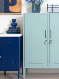 Outlet Mustard Made Rangement en métal The Midi Bleu ciel
