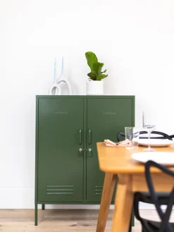 Online Mustard Made Rangement en métal The Midi Vert foncé