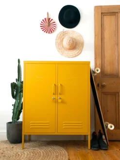 Sale Mustard Made Rangement en métal The Midi Jaune moutarde