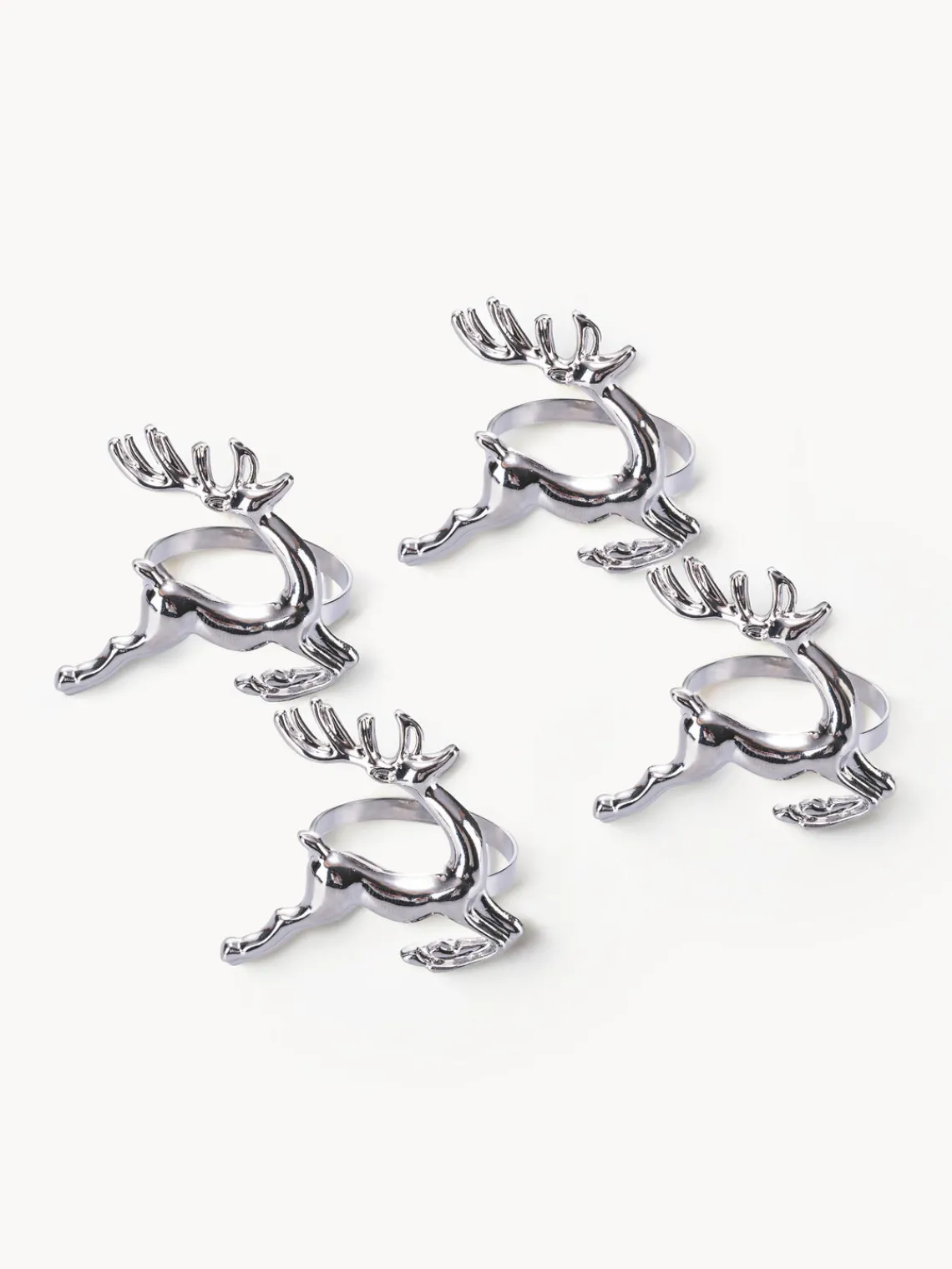 Clearance Villa D'Este Home Tivoli Ronds de serviette de table Reindeer, 4 pièces