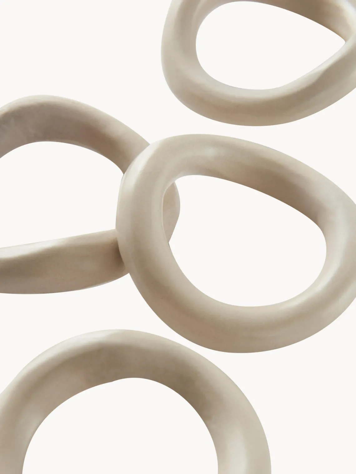 Clearance Jotex Ronds de serviette de table Parker, 4 pièces Beige clair