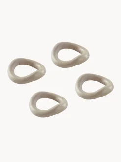 Clearance Jotex Ronds de serviette de table Parker, 4 pièces Beige clair