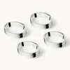 Clearance GEORG JENSEN Ronds de serviette en acier inoxydable strié Bernadotte, 2 pièces