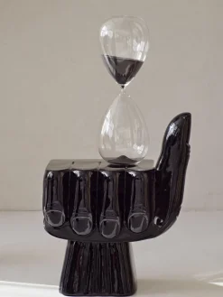 Clearance Pols Potten Sablier en verre Ball, 90 minutes Noir
