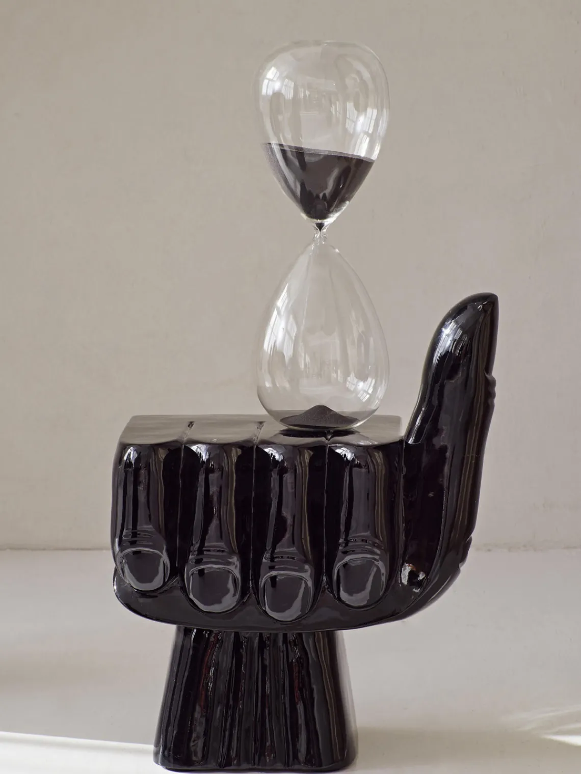 Clearance Pols Potten Sablier en verre Ball, 90 minutes Noir