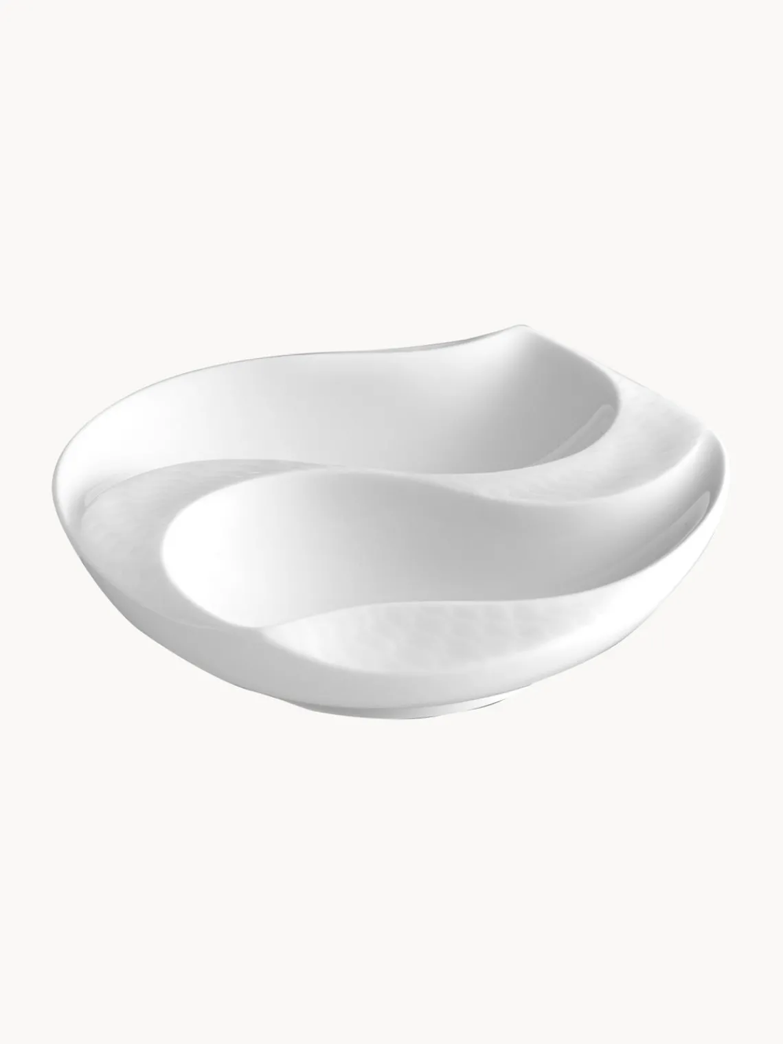 Sale Meissen Saladier artisanal en porcelaine Wellenspiel Relief