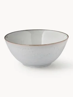 Outlet Broste Copenhagen Saladier artisanal Nordic Sand, Ø 25 cm Gris clair, chiné