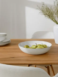 Hot Broste Copenhagen Saladier artisanal Nordic Sand, Ø 34 cm Gris clair, chiné