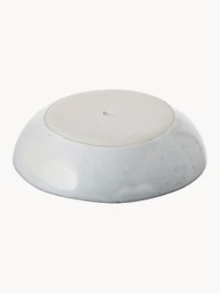 Hot Broste Copenhagen Saladier artisanal Nordic Sand, Ø 34 cm Gris clair, chiné