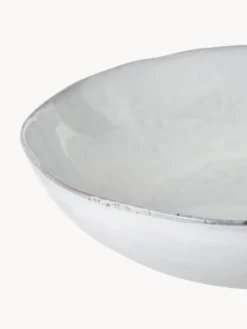 Hot Broste Copenhagen Saladier artisanal Nordic Sand, Ø 34 cm Gris clair, chiné