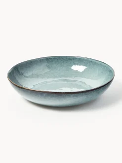 Best Broste Copenhagen Saladier artisanal Nordic Sea, Ø 34 cm Gris-bleu, chiné