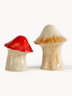 Sale Byon Salière et poivrière artisanales Mushi, 2 élém.