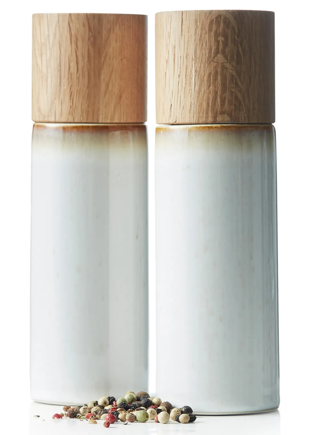 Outlet BITZ Salière et poivrière , 2 élém. Blanc cassé, chiné
