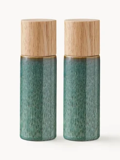 Fashion BITZ Salière et poivrière , 2 élém. Vert foncé, chiné