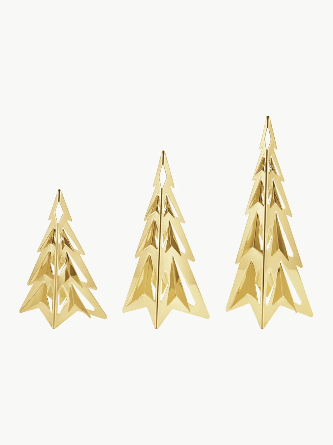 Sale GEORG JENSEN Sapin décoratif avec or 18 carats CC, haut. 17 cm