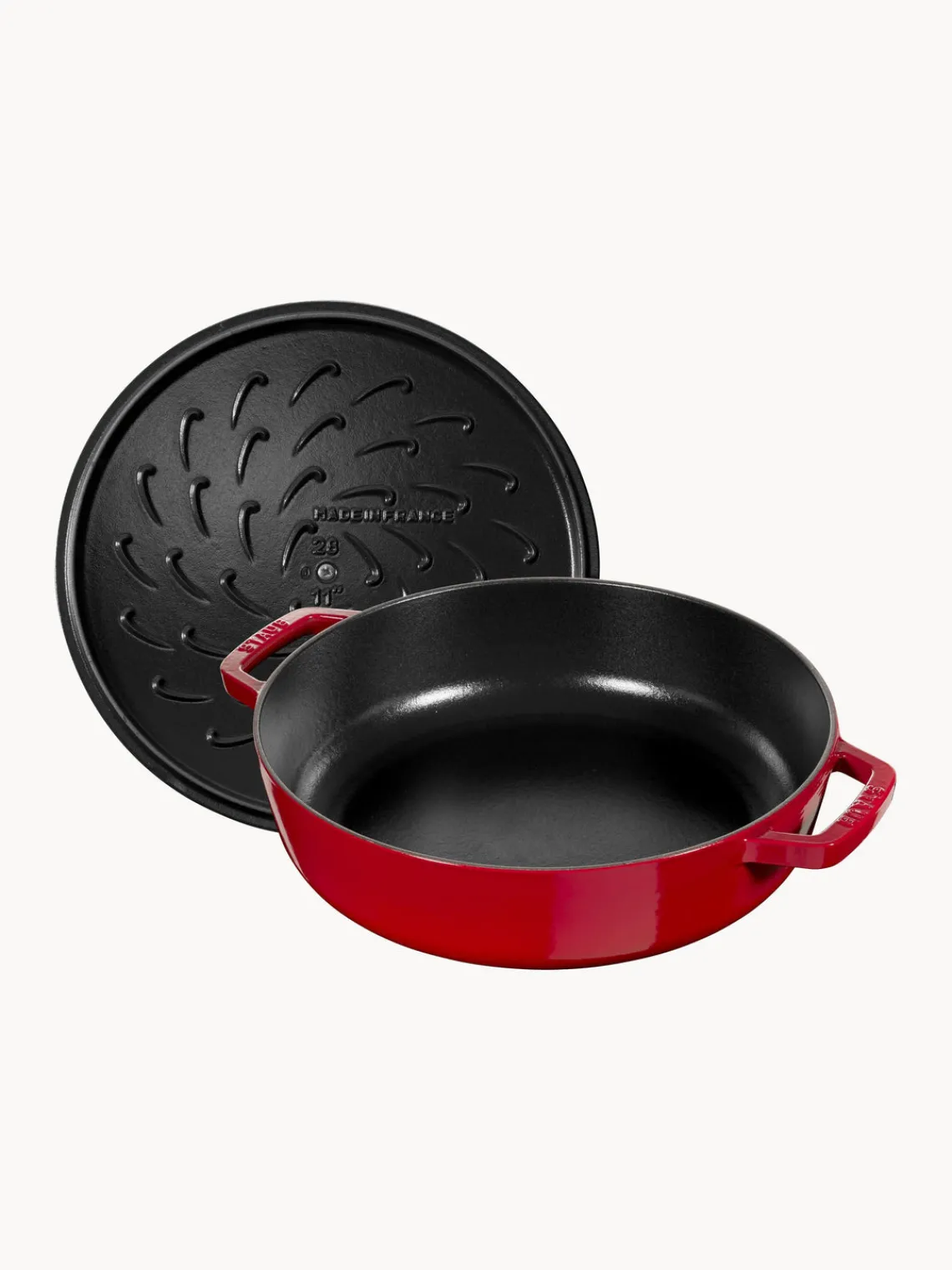 Sale Staub Sauteuse en fonte Chistera Rouge