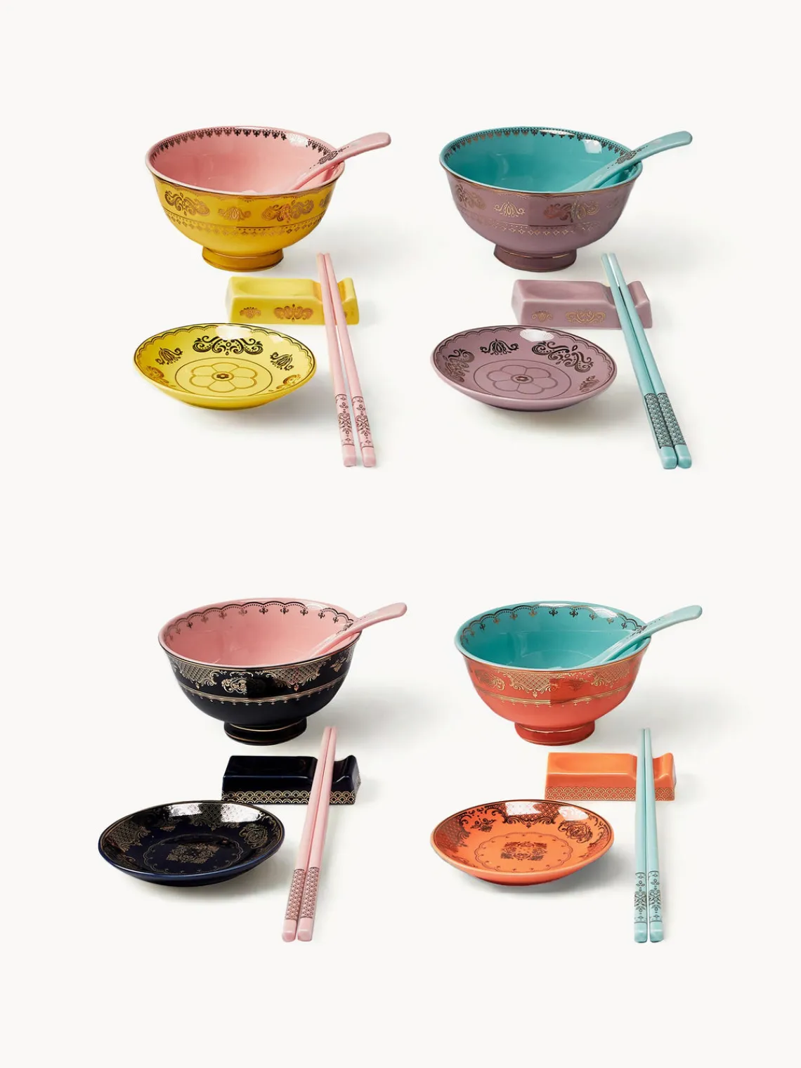 Discount Pols Potten Service de table artisanal Asian, 4 personnes (20 élém.)
