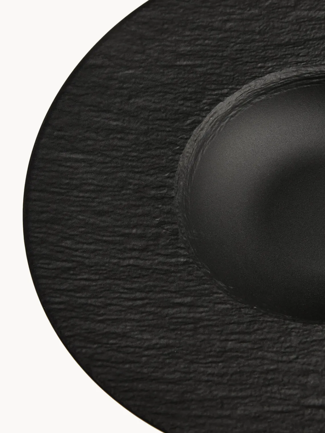 New Villeroy & Boch Service de table en porcelaine Rock, 2 personnes (6 élém.) Noir