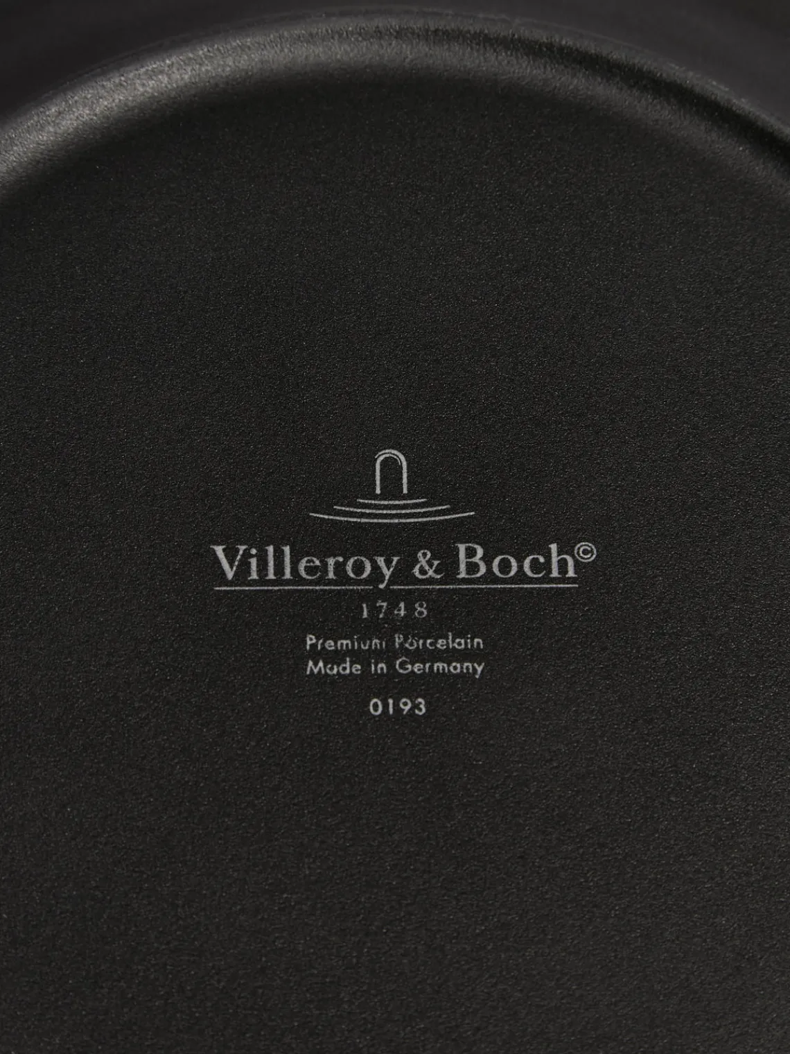 New Villeroy & Boch Service de table en porcelaine Rock, 2 personnes (6 élém.) Noir