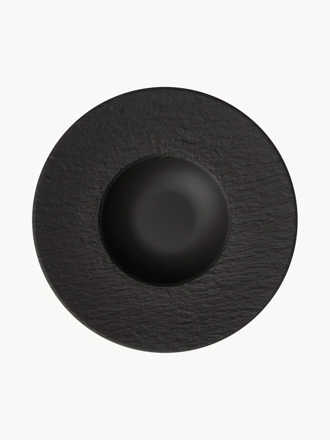 New Villeroy & Boch Service de table en porcelaine Rock, 2 personnes (6 élém.) Noir