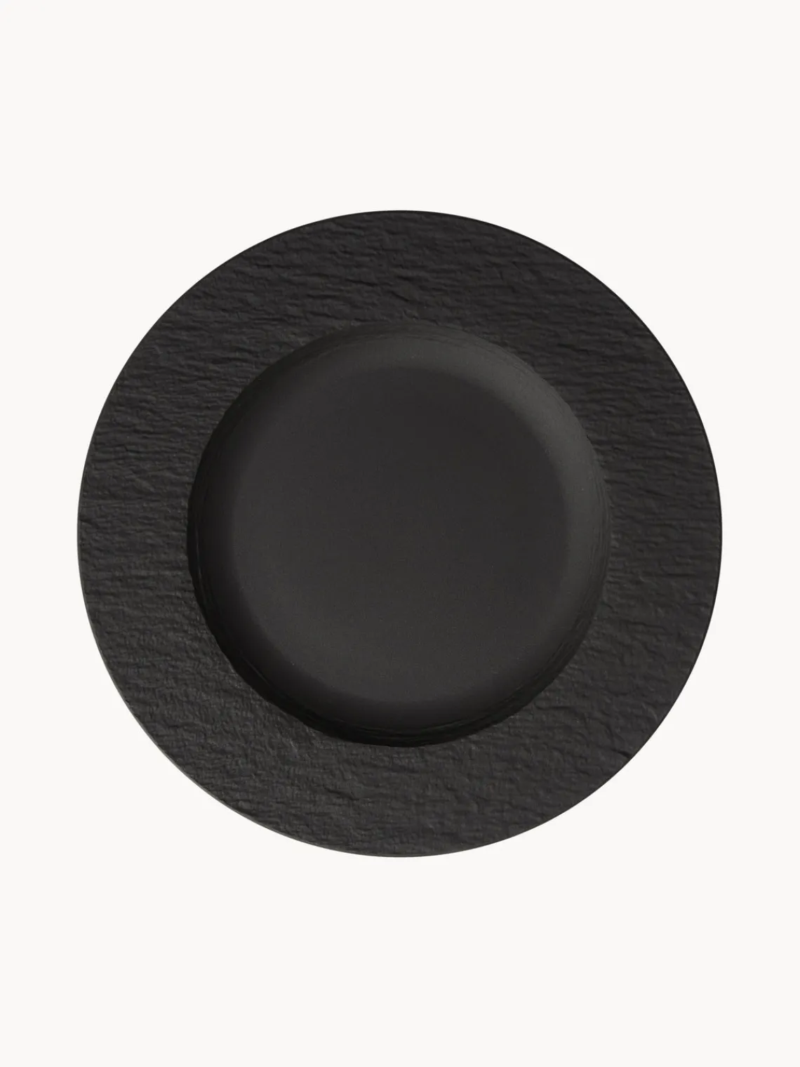New Villeroy & Boch Service de table en porcelaine Rock, 2 personnes (6 élém.) Noir