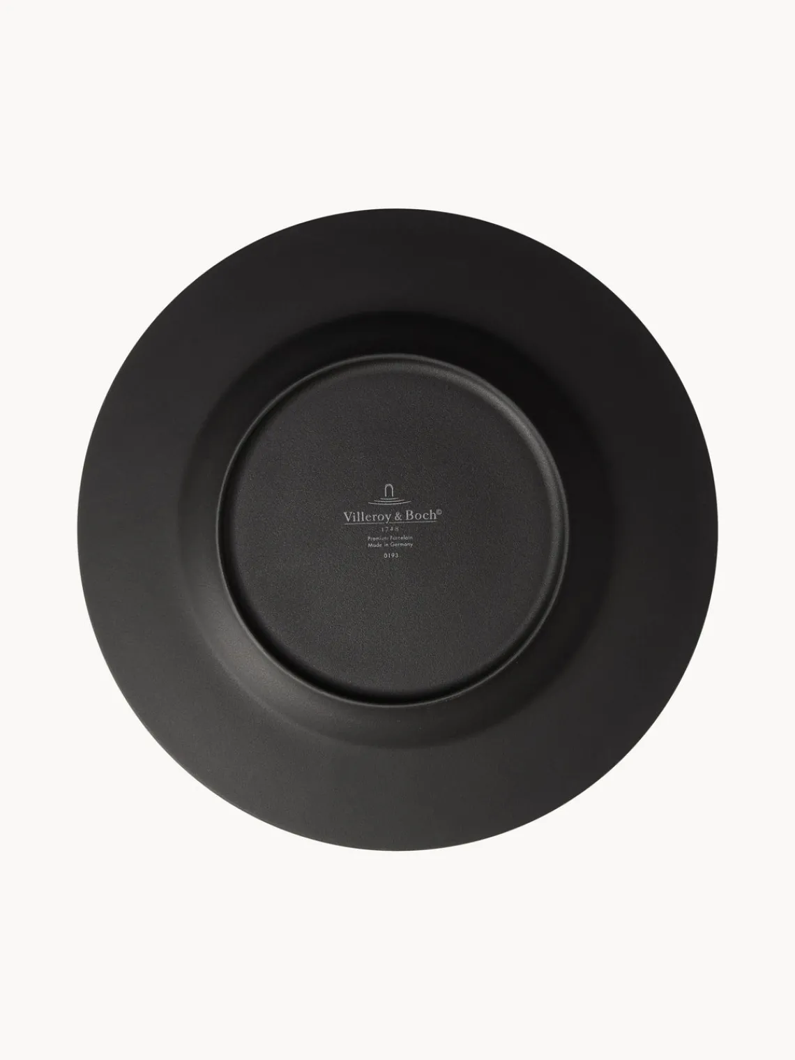 New Villeroy & Boch Service de table en porcelaine Rock, 2 personnes (6 élém.) Noir