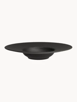 New Villeroy & Boch Service de table en porcelaine Rock, 2 personnes (6 élém.) Noir