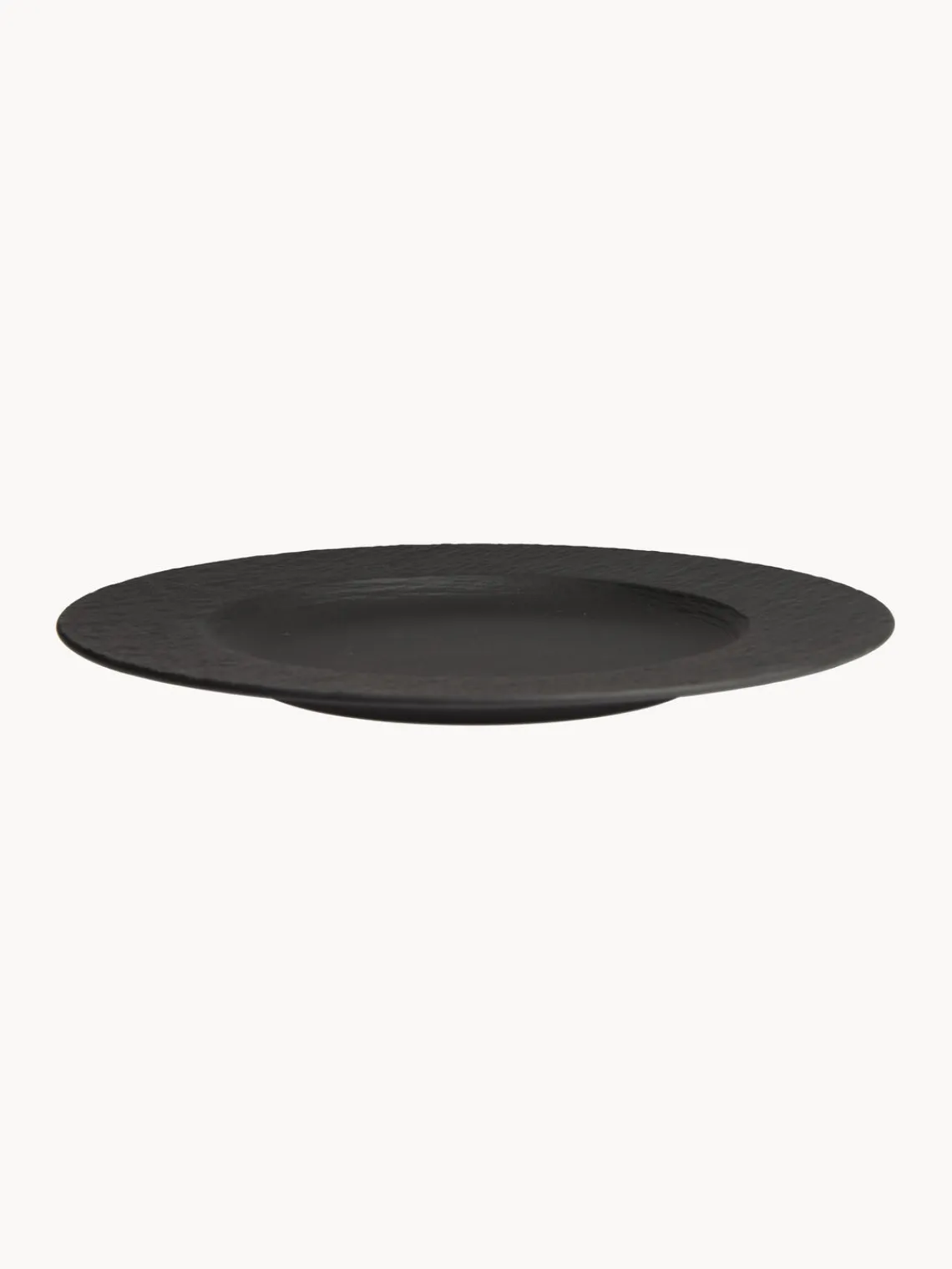 New Villeroy & Boch Service de table en porcelaine Rock, 2 personnes (6 élém.) Noir