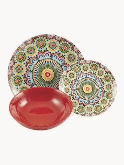 Fashion Villa D'Este Home Tivoli Service de table en porcelaine Marrakech, 6 personnes (18 élém.)
