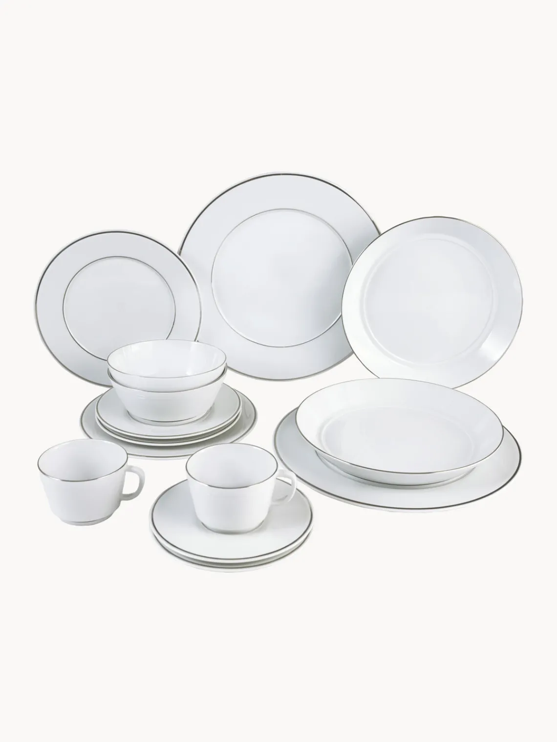 Clearance Meissen Service de table en porcelaine Vitruv, 2 personnes (14 élém.)