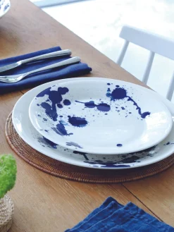 New ROYAL DOULTON Service de table en porcelaine Pacific Blue, 4 personnes (16 élém.) Abstrait