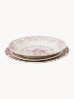 Online Bitossi Home Service de table motif fleuri Rosa, 6 personnes (18 élém.) Blanc, rose pâle