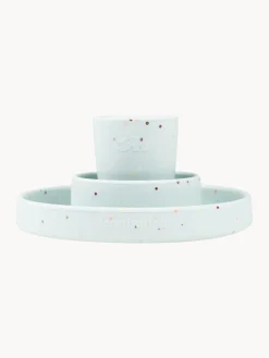 Discount Done by Deer Service de table pour enfant Confetti, 3 élém. Bleu ciel