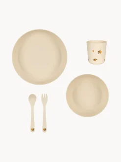 Hot Konges Slojd Service de table pour enfant Lemon, 5 élém. Motif citron