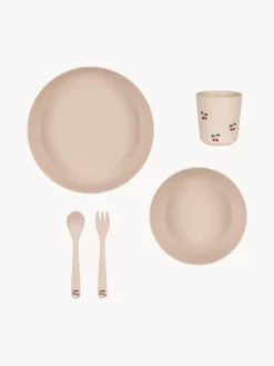 Discount Konges Slojd Service de table pour enfant Cherry, 5 élém. Motif cerise