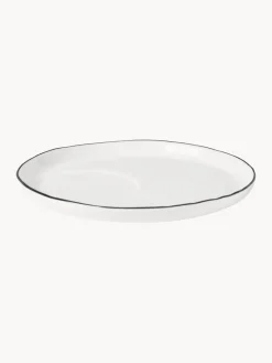 Fashion Broste Copenhagen Service petit déjeuner artisanal en porcelaine Salt, 4 personnes (16 élém.)
